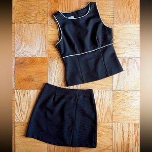 Vintage 1990’s Two Piece Mini Skirt + Top Set